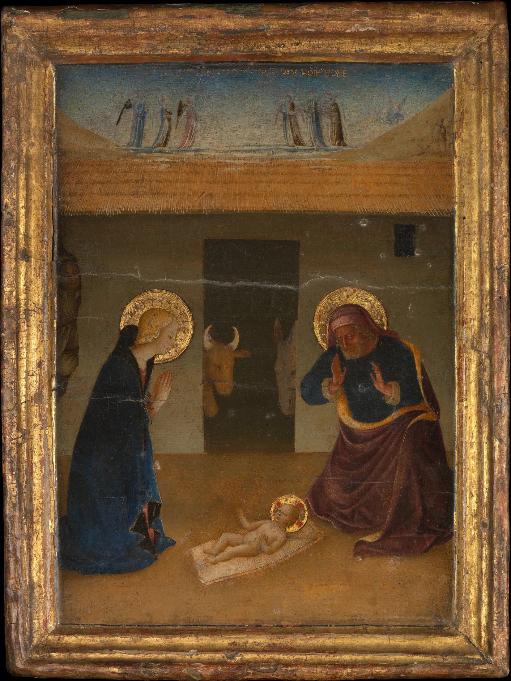 La Nativité - Zanobi Strozzi image 1 reproduction artisanale de tableau