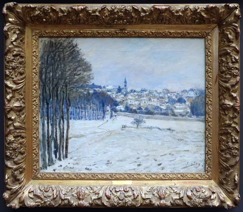 Sneen i Marly-le-Roi - Alfred Sisley