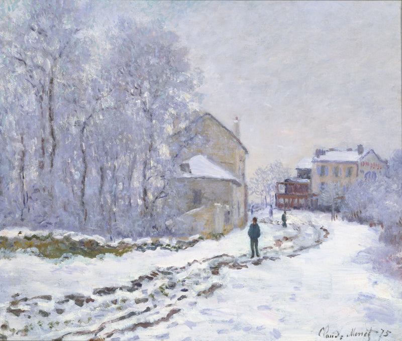 Sne i Argenteuil W351 - Claude Monet
