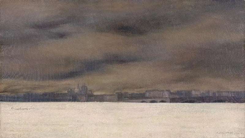 Den frosne Neva - Félix Vallotton