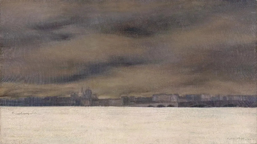 Den frosne Neva - Félix Vallotton
