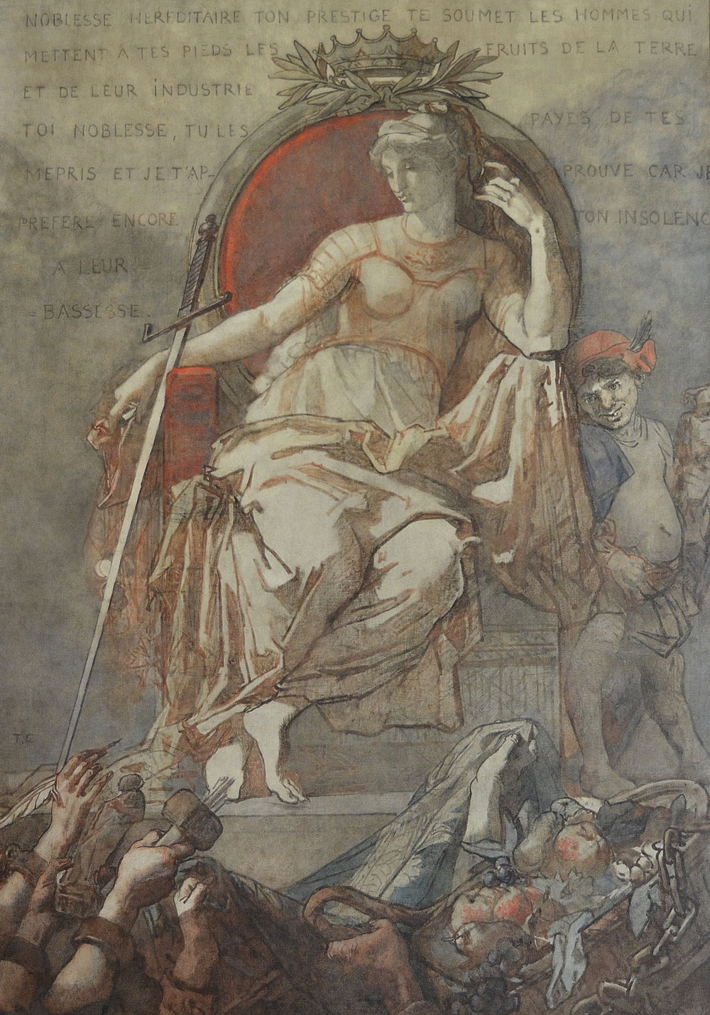 La Noblesse - Thomas Couture image 1 copie de tableau peinte à la main
