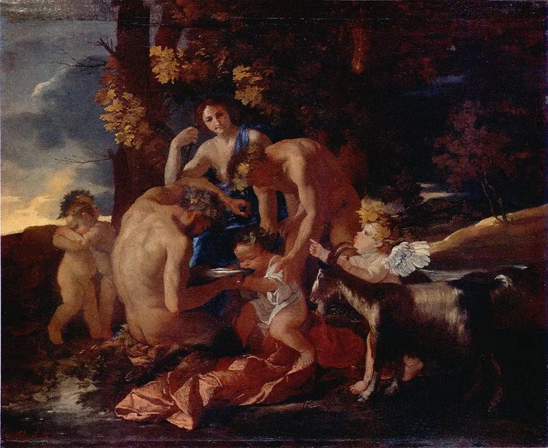 Bacchus' Fødevarer - Nicolas Poussin
