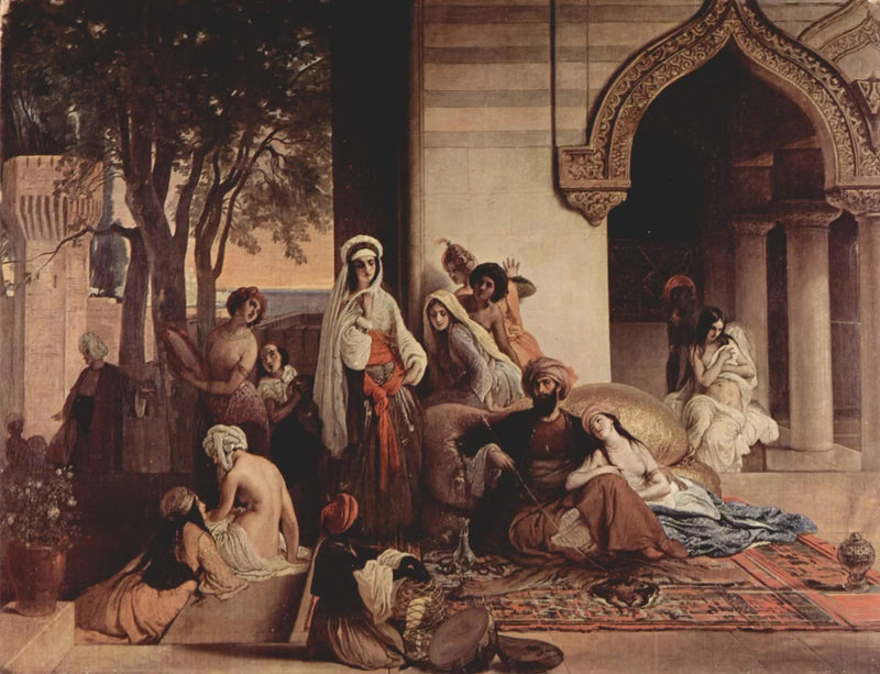 La Nouvelle Favorite (harem scene) - Francesco Hayez