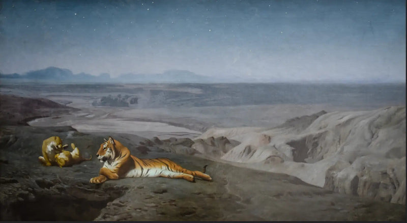 Natten i ørkenen - Jean-Léon Gérôme