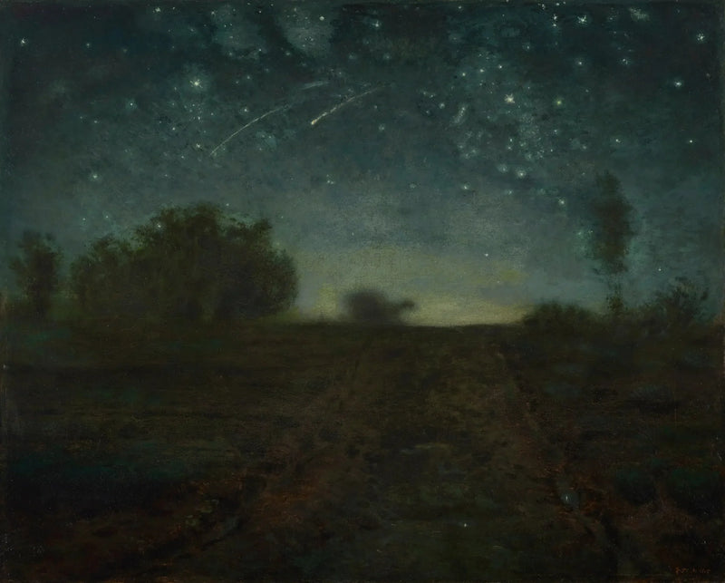 Den stjernespækkede nat - Jean-François Millet