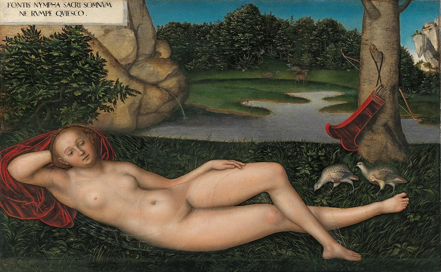 La Nymphe à la source - Lucas Cranach den Ældre
