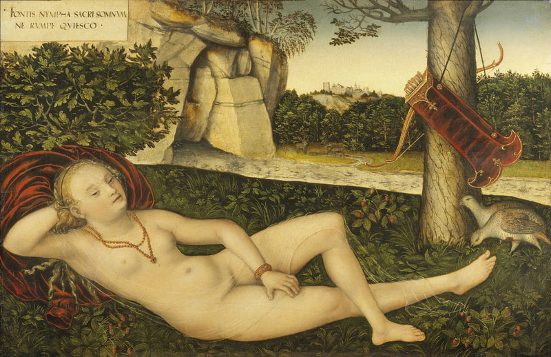 La Nymphe à la source - Lucas Cranach den Ældre