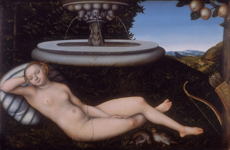 La Nymphe de la Fontaine - Lucas Cranach den Ældre