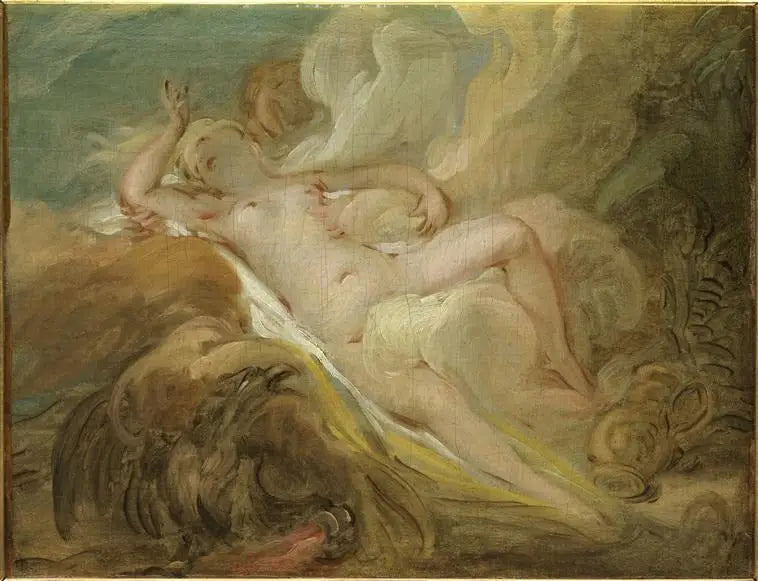 La nymphe Io og Jupiter - Jean-Honoré Fragonard