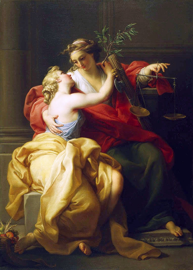 Fred og Retfærdighed - Pompeo Batoni