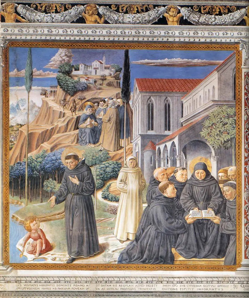 Parabelen om Den Hellige Treenighed (scene 12, sydvæggen) - Benozzo Gozzoli