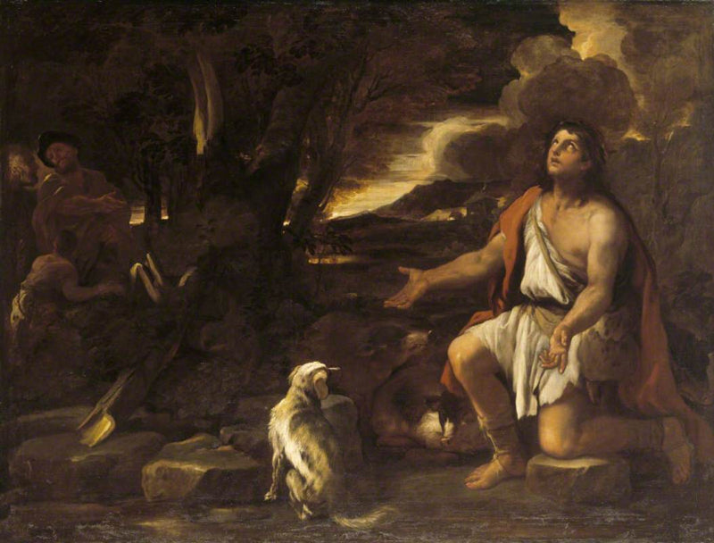 Den fortabte søns lignelse: Den angrende svinepasser - Luca Giordano