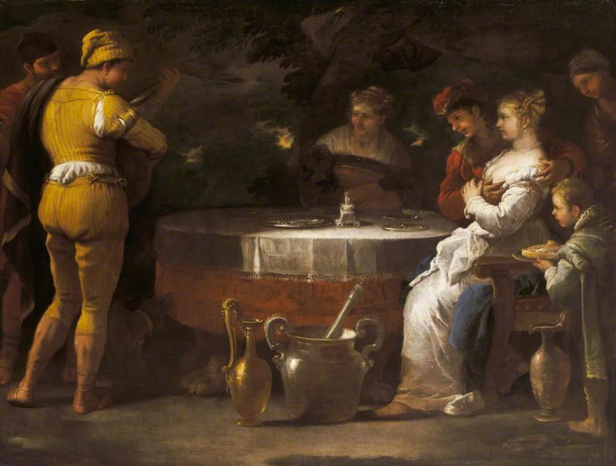 Parabelen om den fortabte søn: et tumultfuldt liv - Luca Giordano