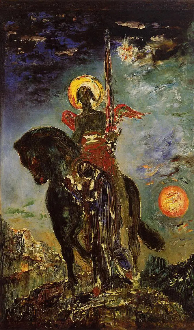 La Parque og Dødenens Engel - Gustave Moreau