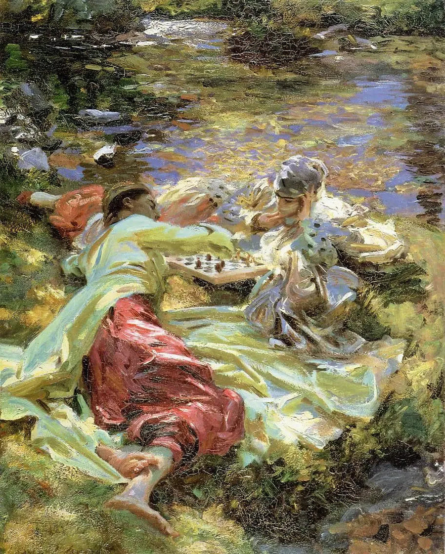 Skakspillet - John Singer Sargent