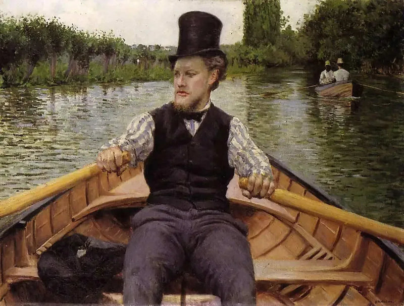 Bådselskab - Gustave Caillebotte