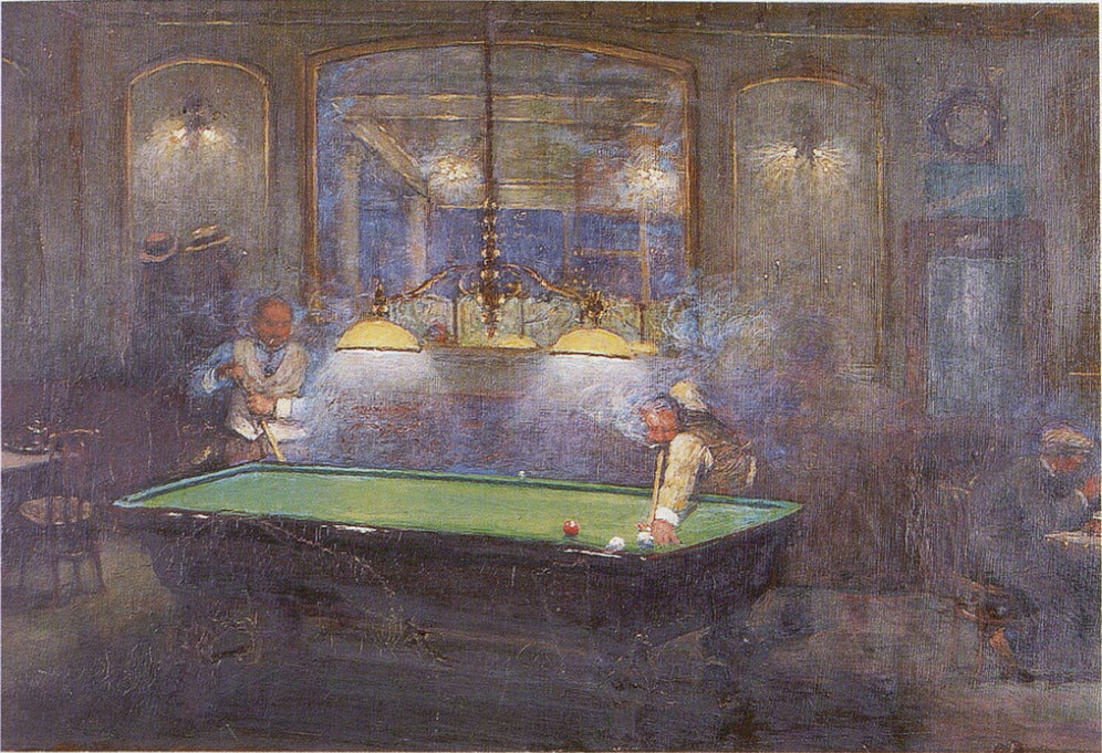 Billardspillet - Jean Béraud