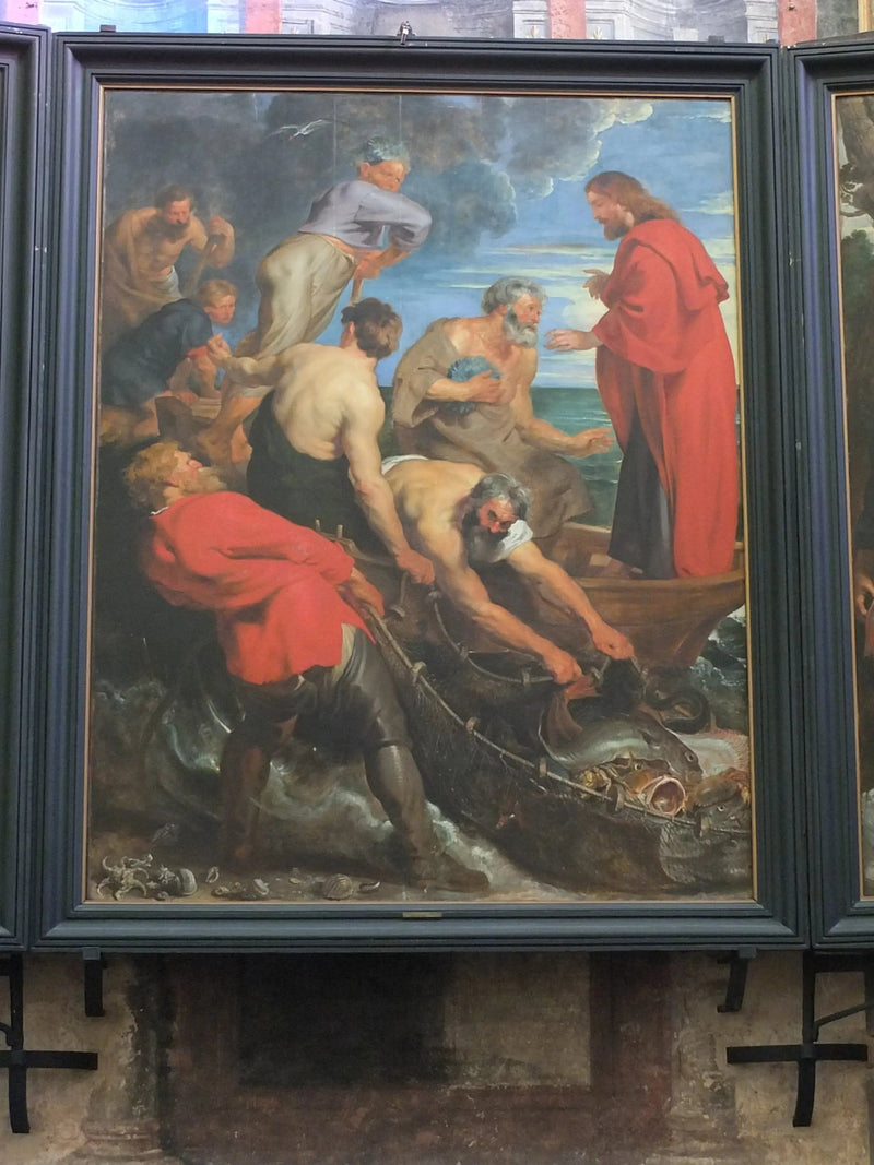 Den mirakuløse fangst, midterpanel - Peter Paul Rubens