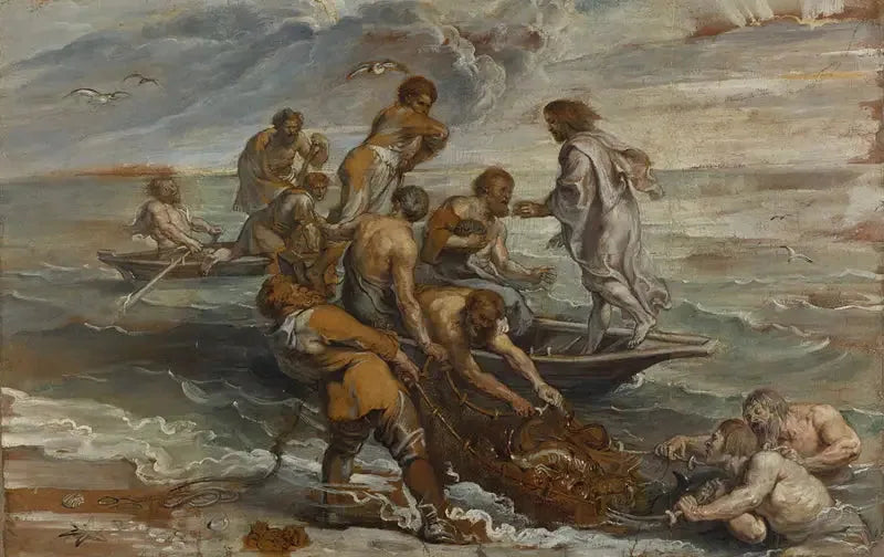 Den mirakuløse fangst - Peter Paul Rubens