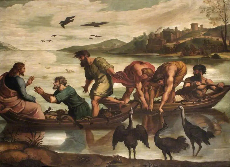Den mirakuløse fiskeri - Raphael Sanzio