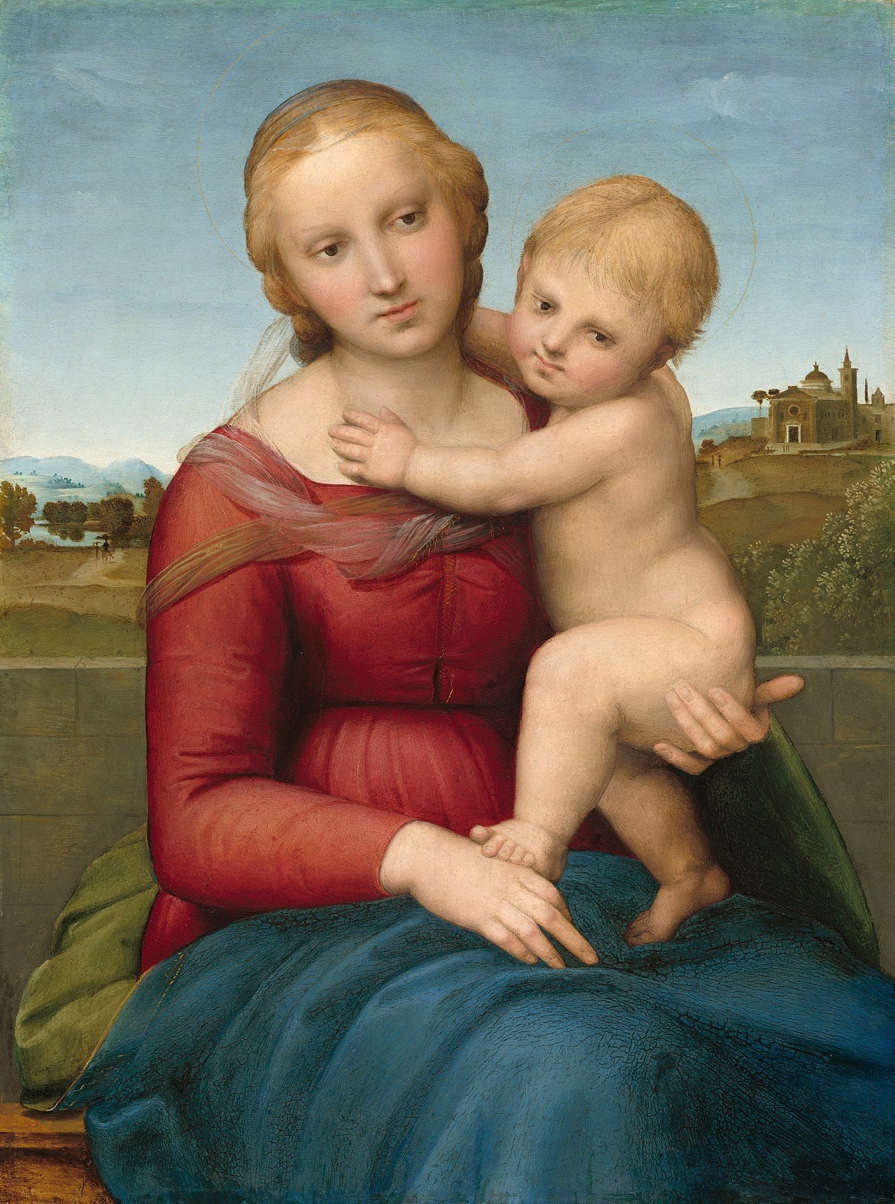 Reproduction du tableau « La Petite Madone Cowper - Raphaël Sanzio » par Alpha Reproduction en peinture à l’huile