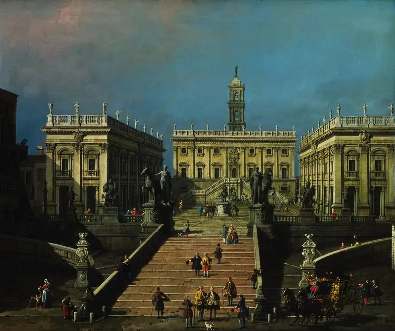La Piazza del Campidoglio og Cordonata - Canaletto