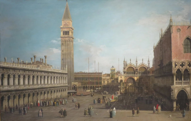 La Piazzetta, Venedig, mod Nord - Canaletto