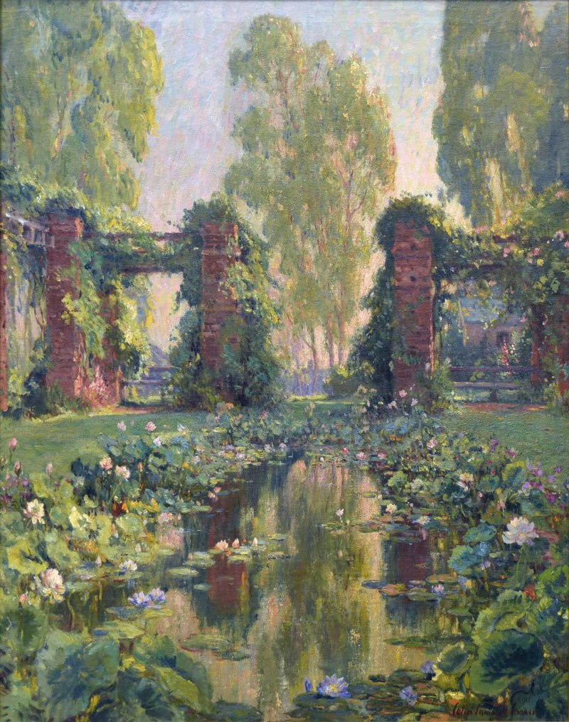 The Lotus Pool, El Encanto, Santa Barbara - Colin Campbell Cooper