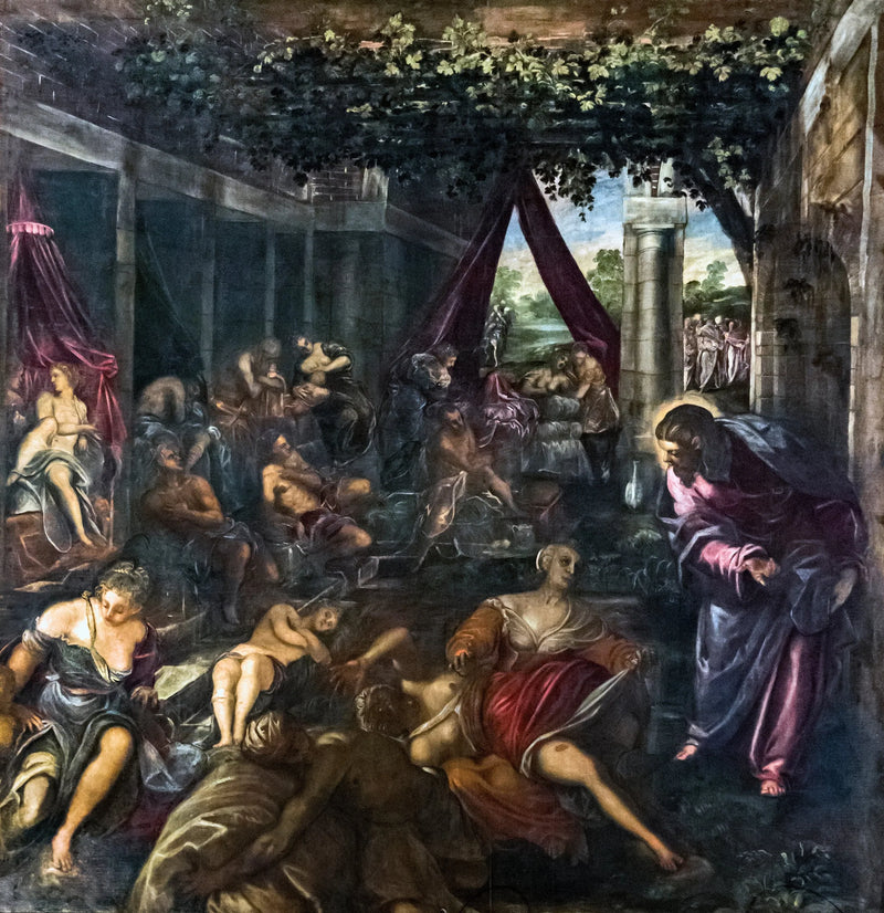 Den Probatisk Swimmingpool - Jacopo Tintoretto