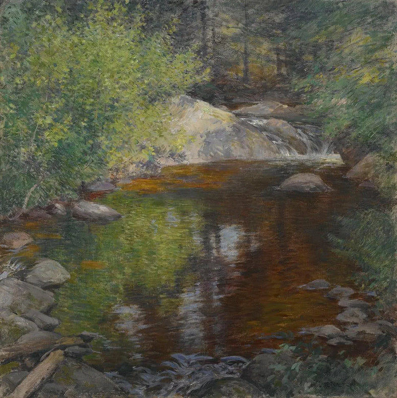 Swimmingpoolen - Willard Metcalf