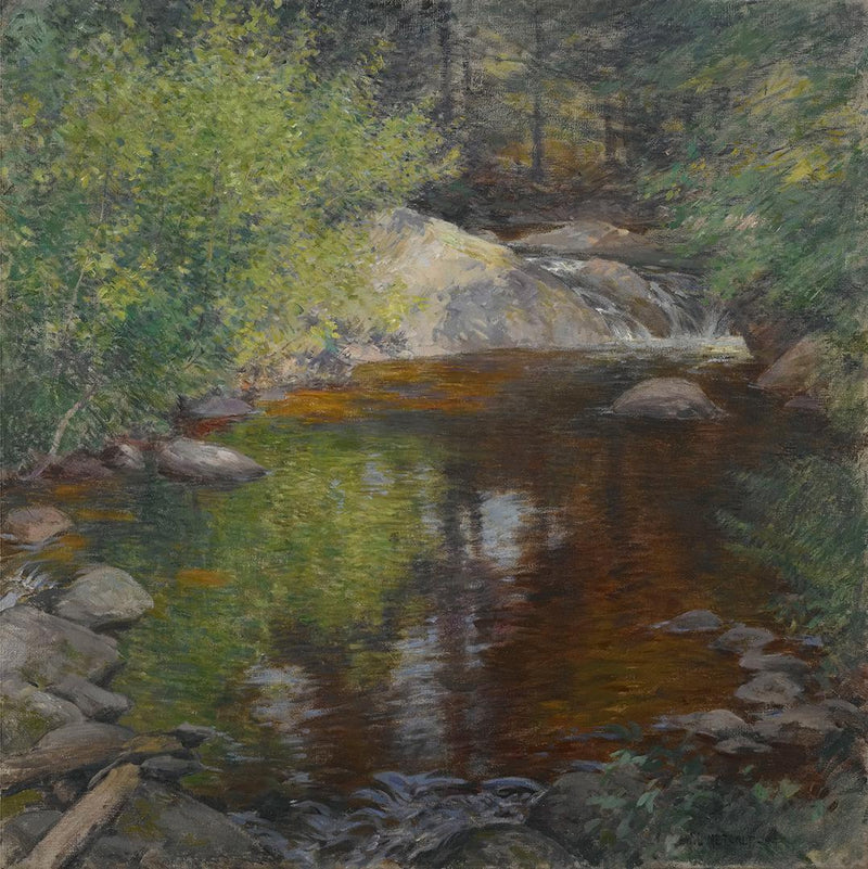 Swimmingpoolen - Willard Metcalf