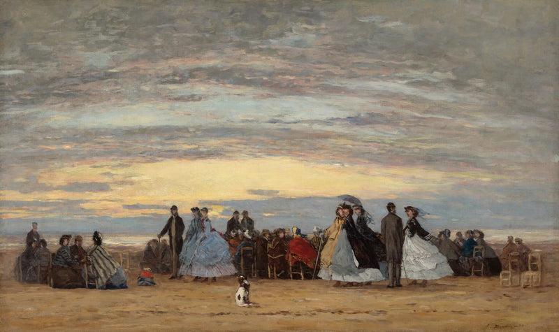 Stranden i Villerville - Eugène Boudin