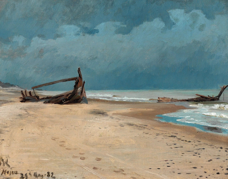 Højen Strand. - Peder Severin Krøyer