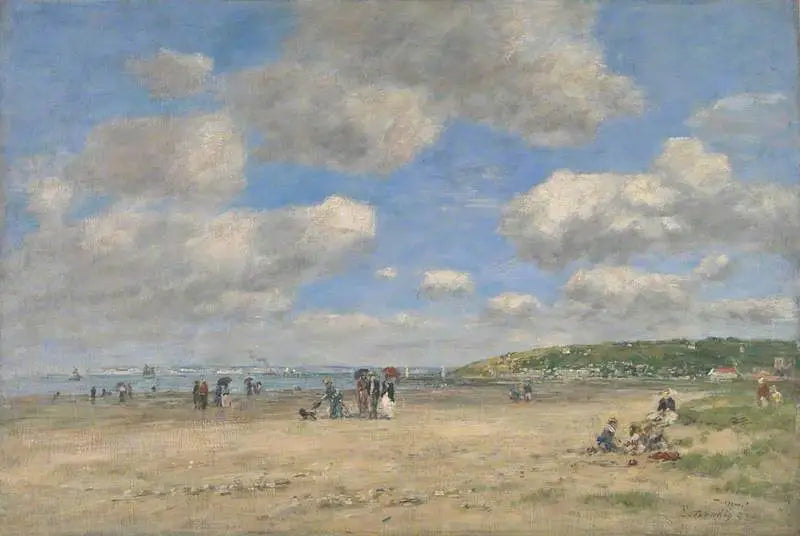 Stranden ved Tourgéville-les-Sablons - Eugène Boudin