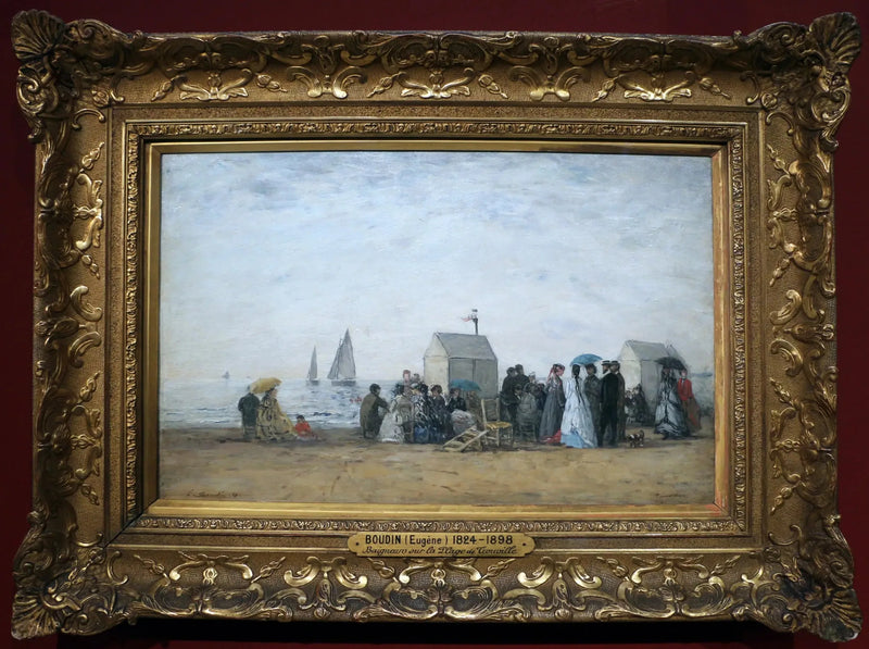 Trouville-stranden - Eugène Boudin
