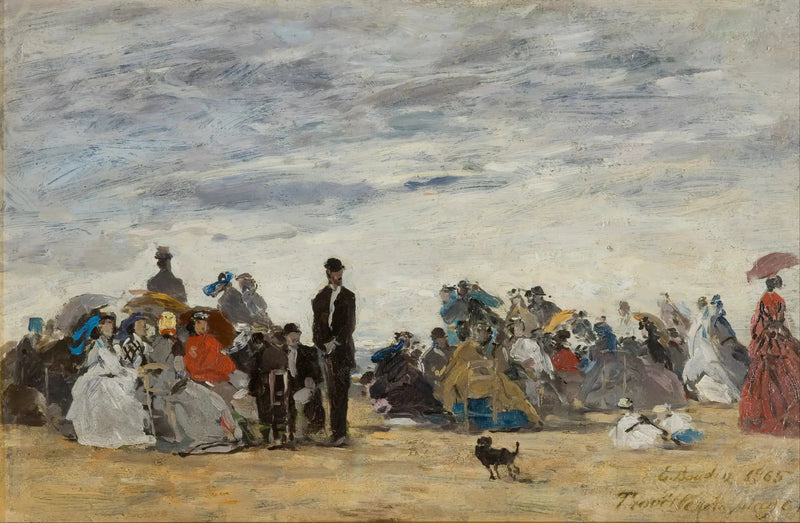 Trouville Strand - Eugène Boudin