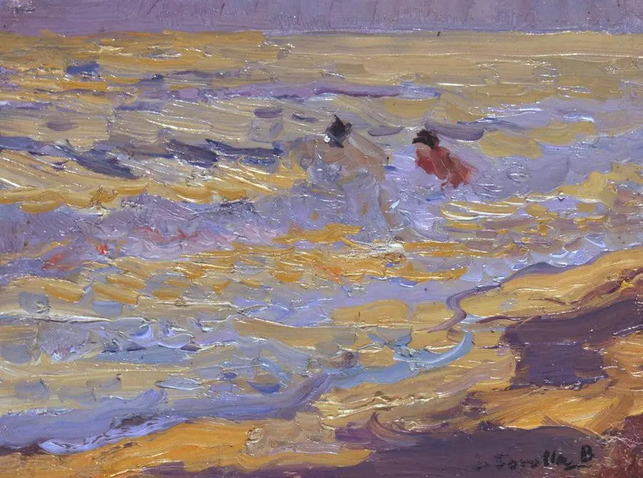 Stranden, Valencia (To Badende) - Joaquín Sorolla