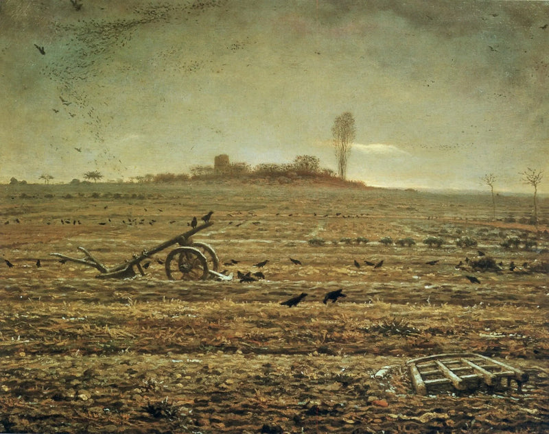 Chailly-engen med harve og plov - Jean-François Millet