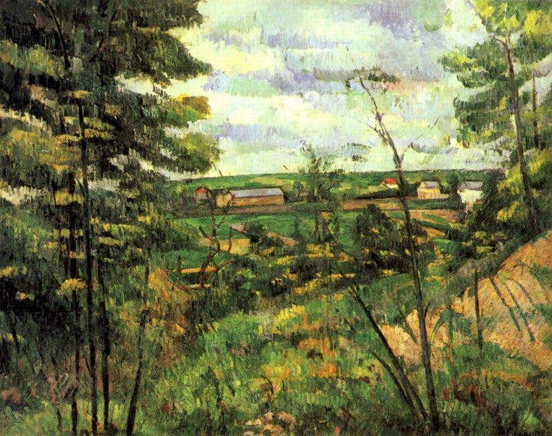 Sletten ved Saint-Ouen-l'Aumône set fra Chou-gravene - Paul Cézanne