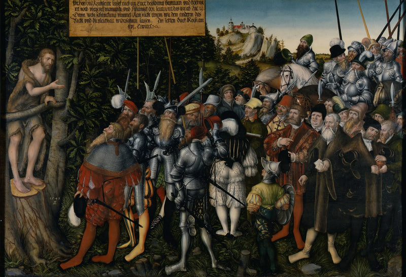 Johannes Døbers Prædiken - Lucas Cranach den Ældre