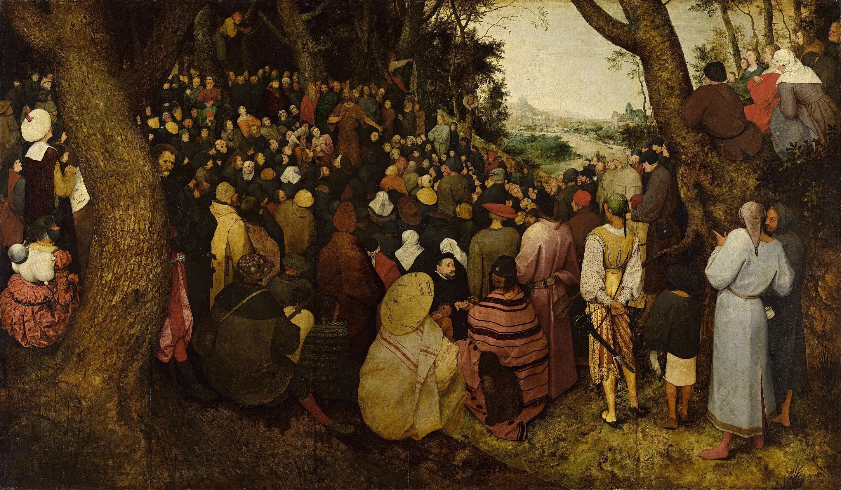 La Prédication de Saint Jean-Baptiste - Pieter Brueghel the Elder image 1 reproduction de peinture à l’huile