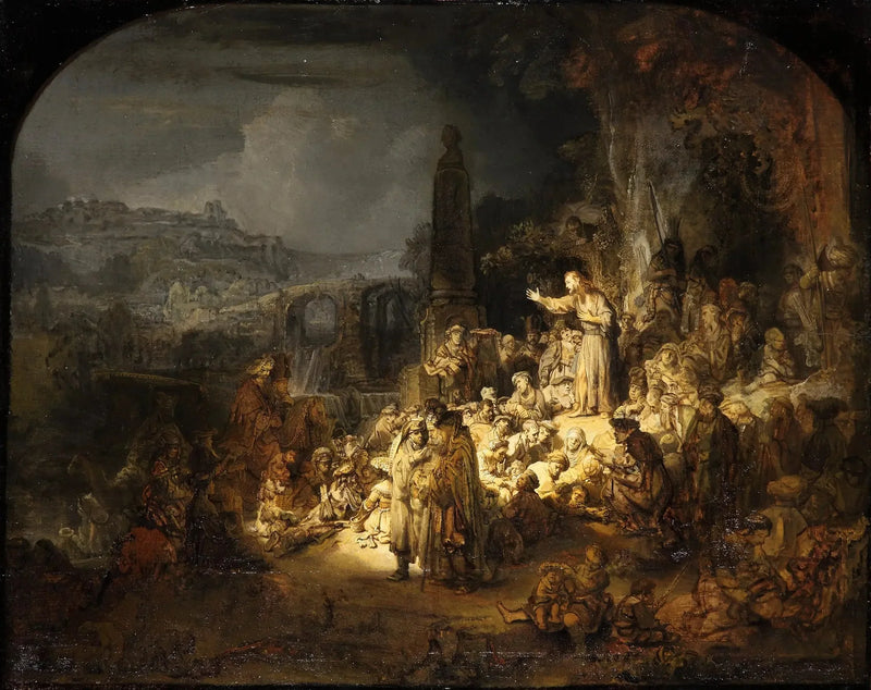 Johannes Døberens prædiken - Rembrandt