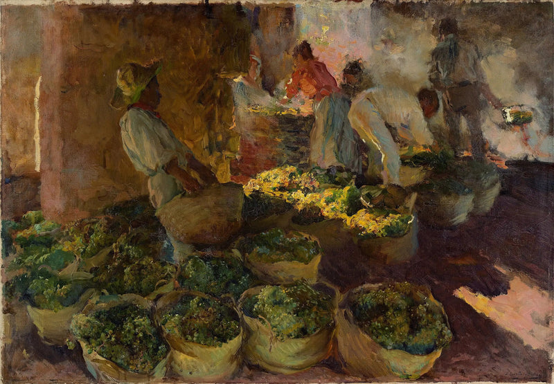 Forberedelsen af rosiner - Joaquín Sorolla