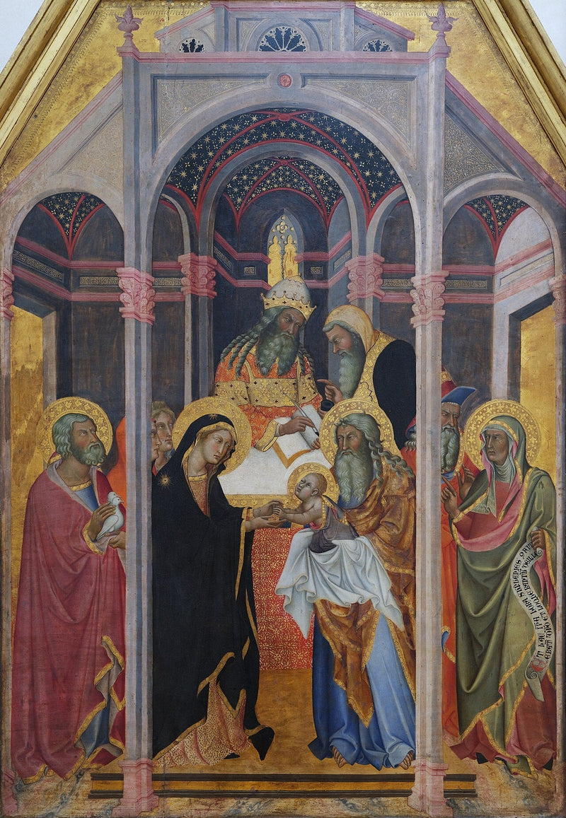 Tempeletsfremstillingen - Bartolo di Fredi