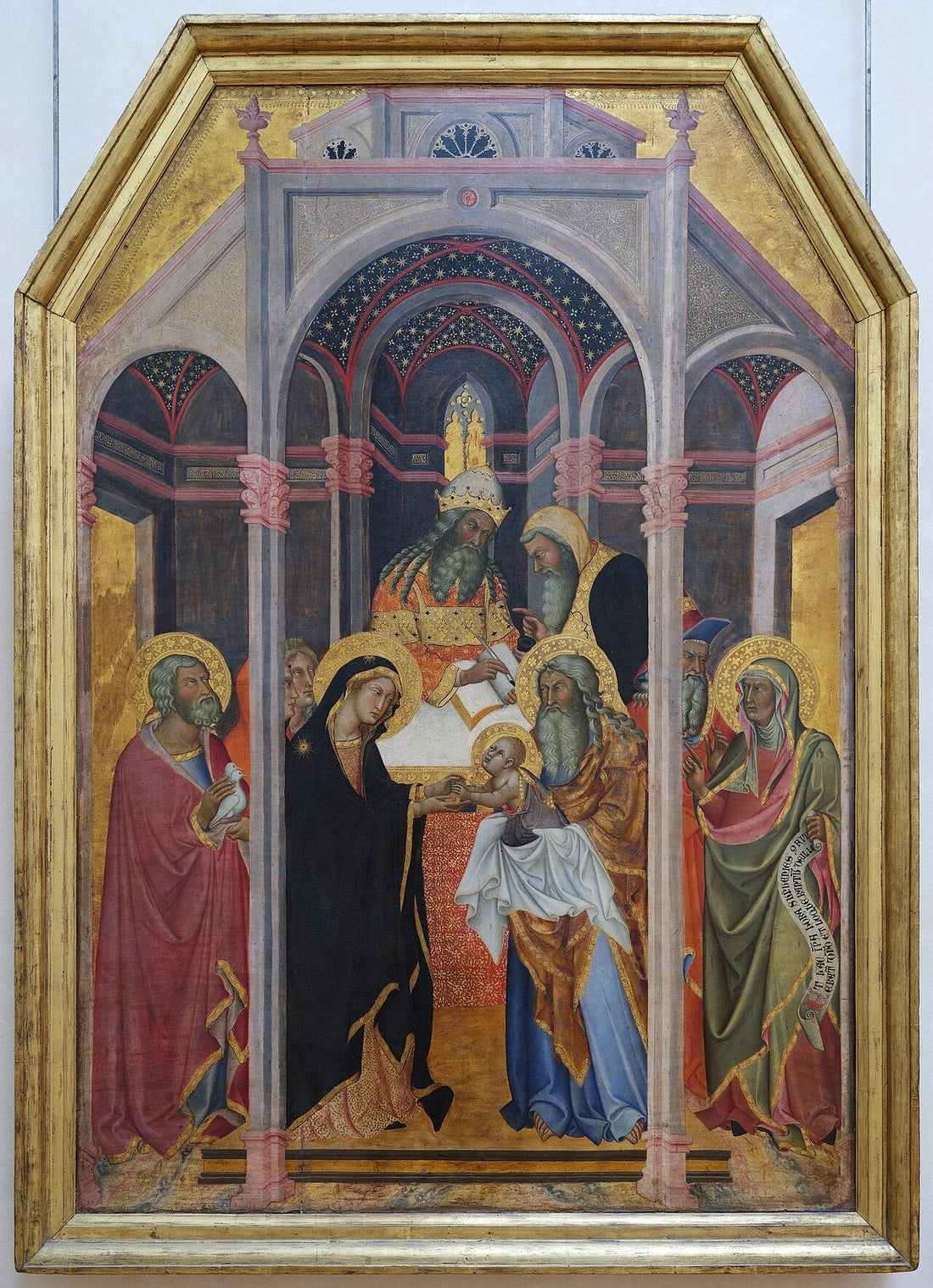 Tempeletsfremstillingen - Bartolo di Fredi