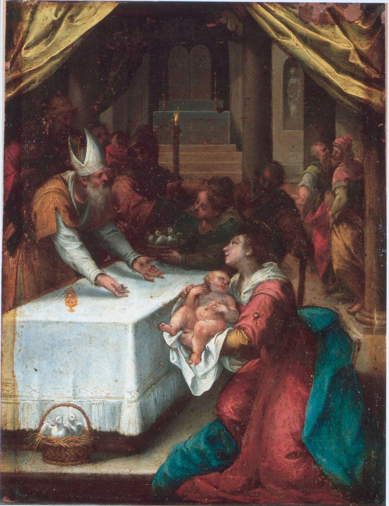 Præsentationen i Templet - Denis Calvaert