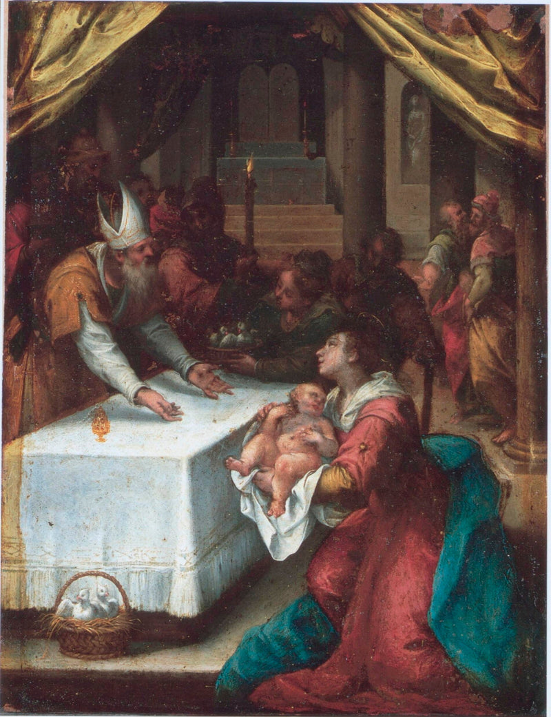 Præsentationen i Templet - Denis Calvaert