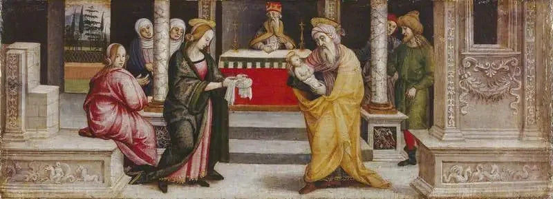 Præsentationen i Templet - Pietro Perugino