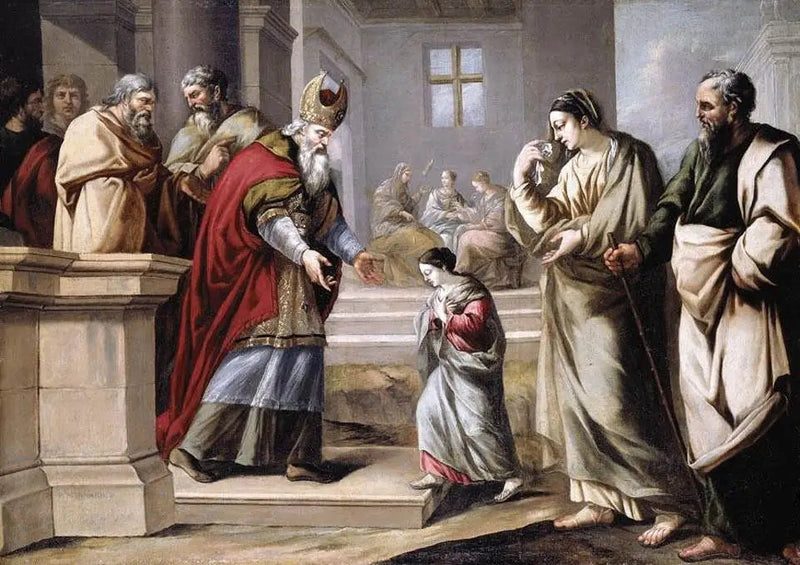 Jomfruens præsentation i templet - Pierre Mignard